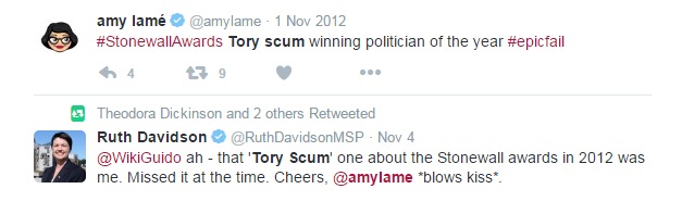 Amy Lame and Ruth Davidson