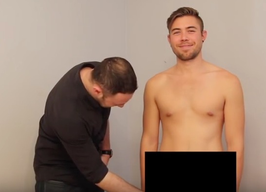 Straight men touch penis for the first time