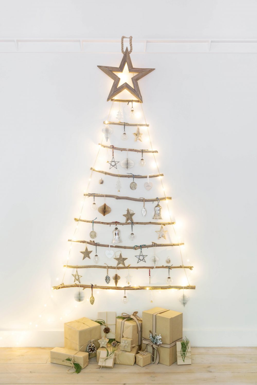 (c) Amara.com - Silver + Gold Tree Decorations From £18.00