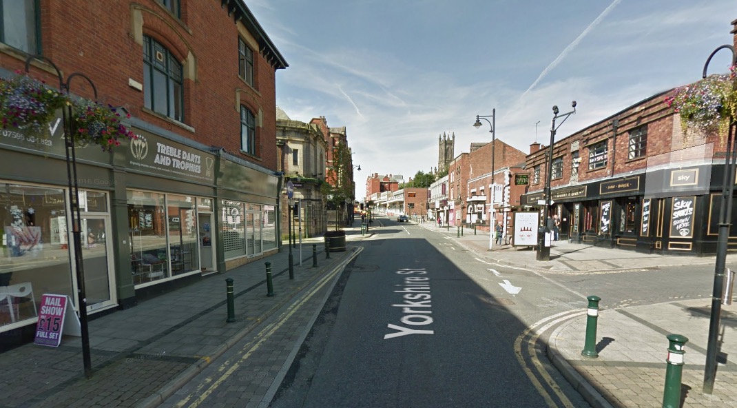 Two arrests made in connection with homophobic attack in Oldham 1 Yorkshire Street homophobic attack