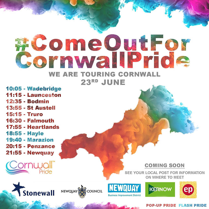 The UK’s (possibly the world’s) first touring pride is happening in Cornwall