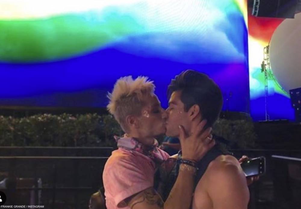 Frankie Grande has a new man and he’s showing him off in the best way