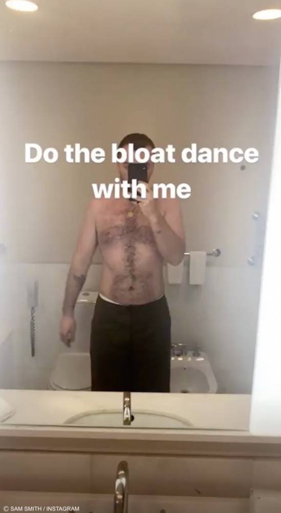 Sam Smith strips to his underwear and becomes a "bond girl" 4