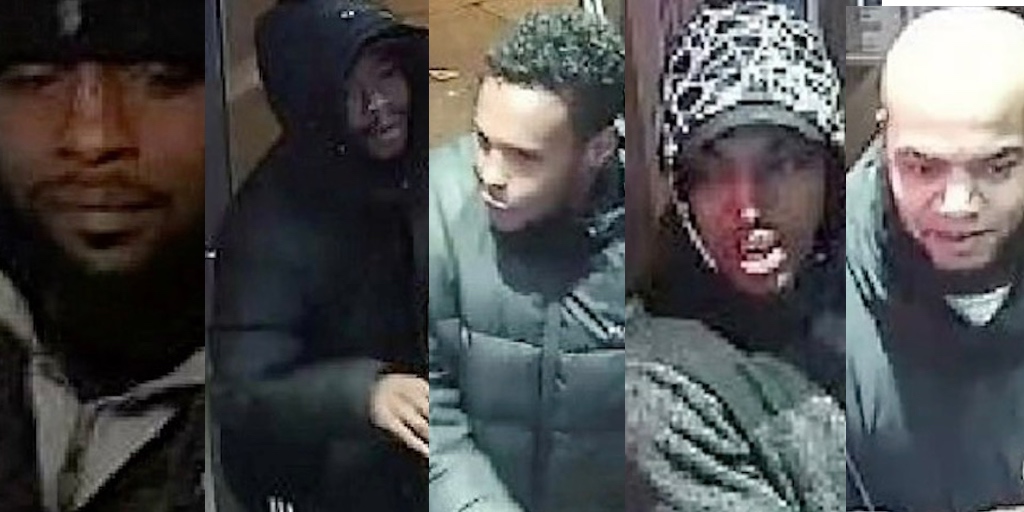 Police are searching for these men after a homophobic attack with a corrosive substance