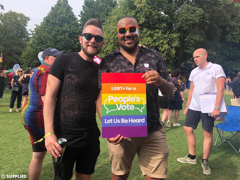 There's a big gay rally happening tomorrow to try and get a people's vote on BREXIT 3