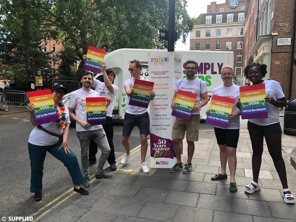 There's a big gay rally happening tomorrow to try and get a people's vote on BREXIT 2