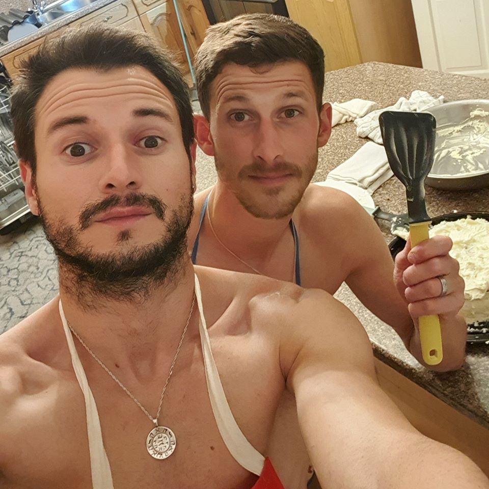 Cornwall Pride organisers baked nekkid for charity 1 Cornwall-Pride-husbands-raise-money-for-charity