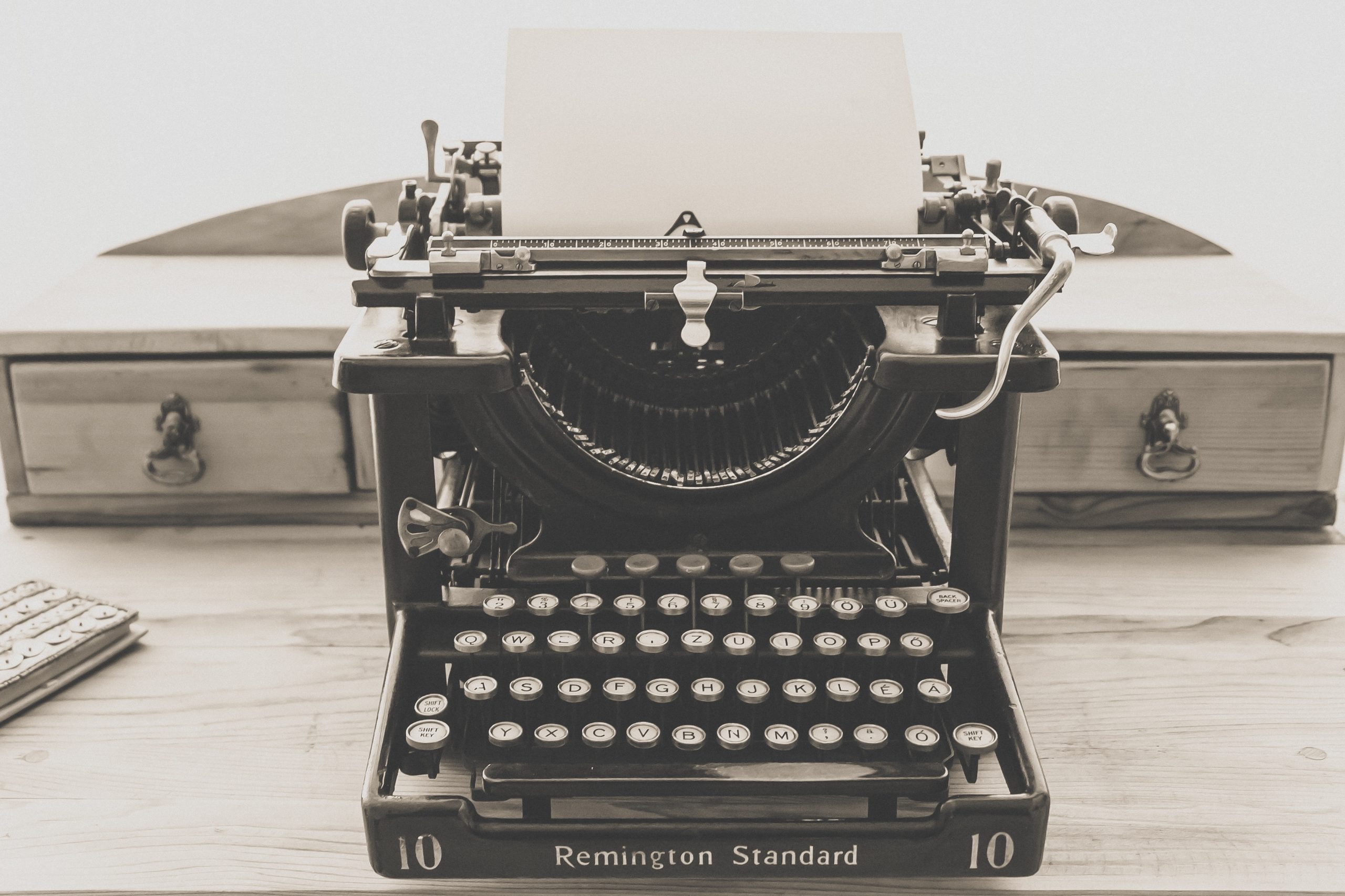 The Difficult Second Column 1 typewriter, vintage, old