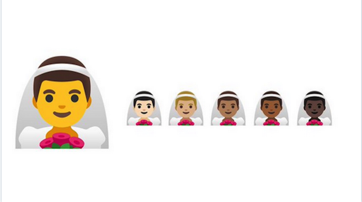 A new emoji of a man in a wedding veil has been released and people aren’t happy, of course