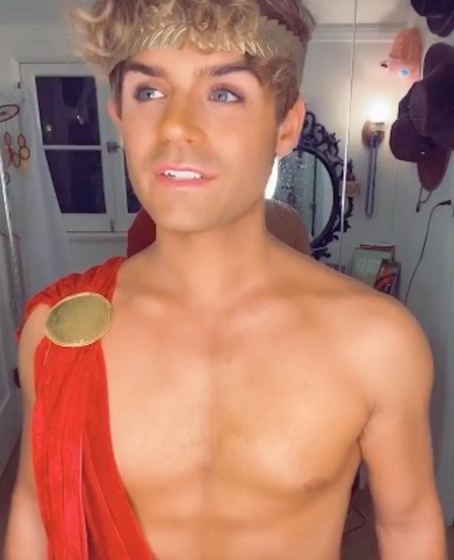 Garrett Clayton flaunts his inner Roman god, asks Disney for a shot at Hercules 1