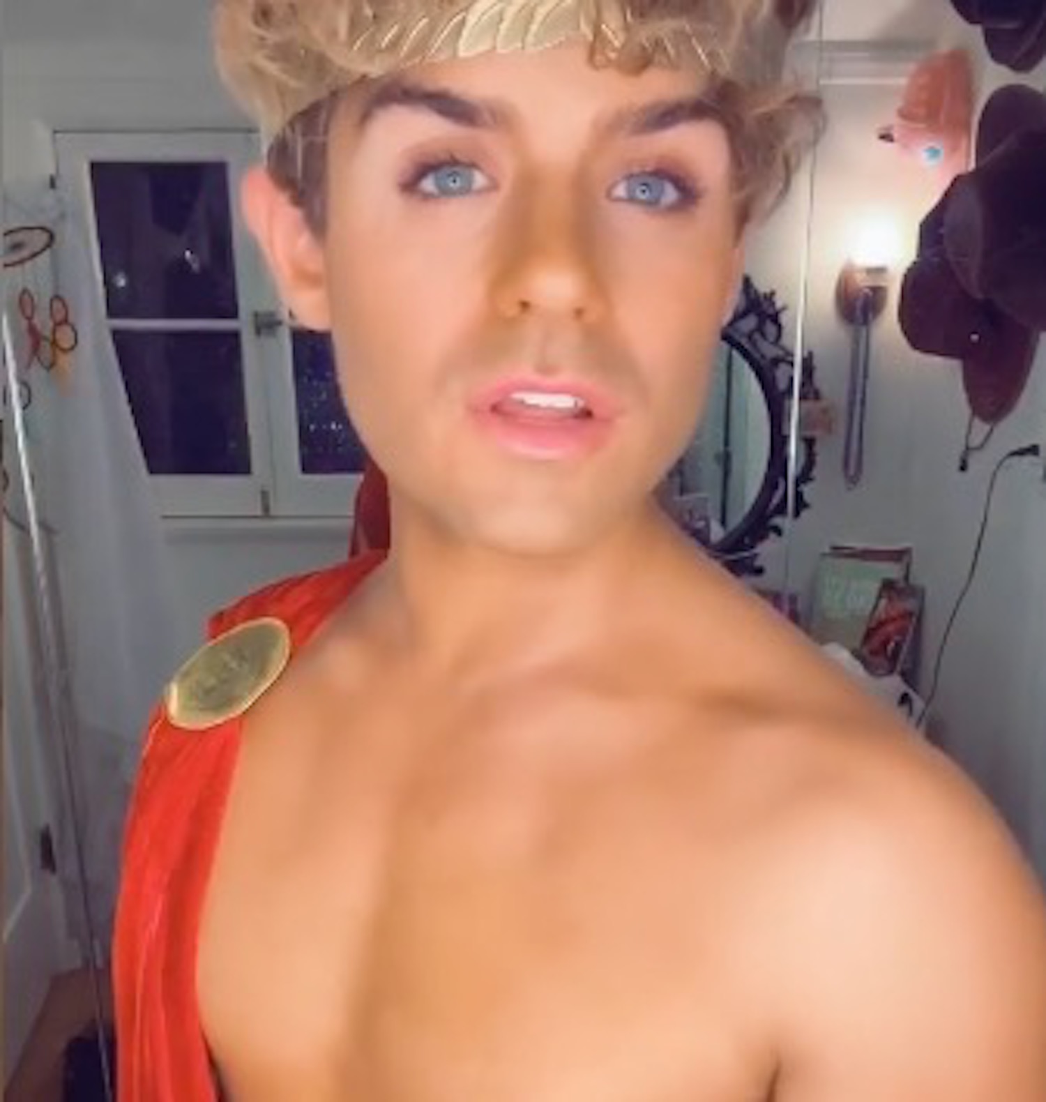 Garrett Clayton flaunts his inner Roman god, asks Disney for a shot at Hercules 2
