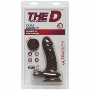 The D Super D with Balls ULTRASKYN Chocolate 6in