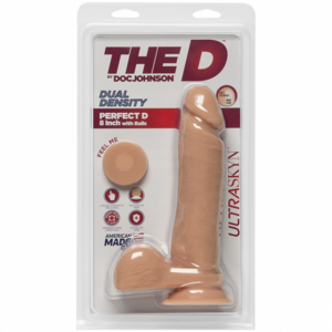 The D Perfect D  with Balls Brown 8in
