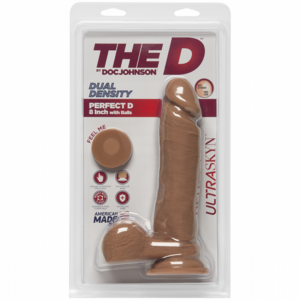 The D Perfect D  with Balls Caramel 8in