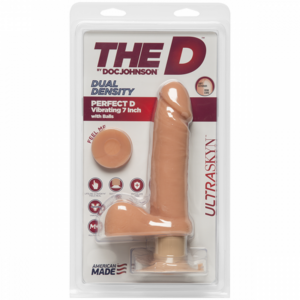 The D Perfect D Vibrating with ballsULTRASKYN Vanilla 7in
