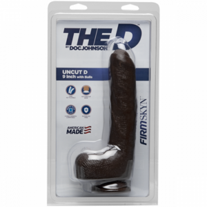 The D Uncut D with Balls FIRMSKYN Chocolate 9in