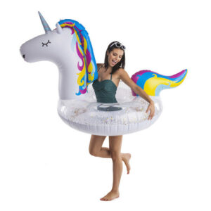 Giant Sparkly Unicorn Pool Float