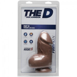 The D Fat D with Balls FIRMSKYN Caramel 6in