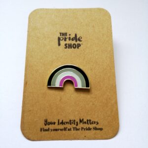 Asexual Flag Rainbow Pin Badge