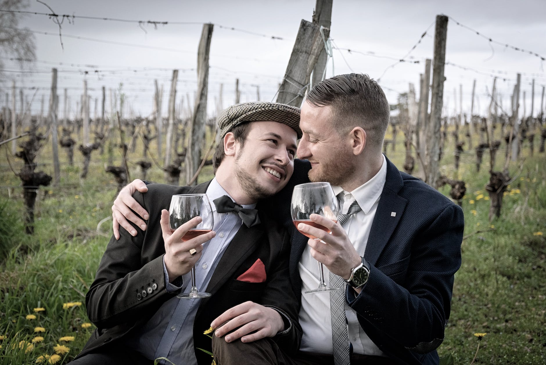 photo of people drinking wine